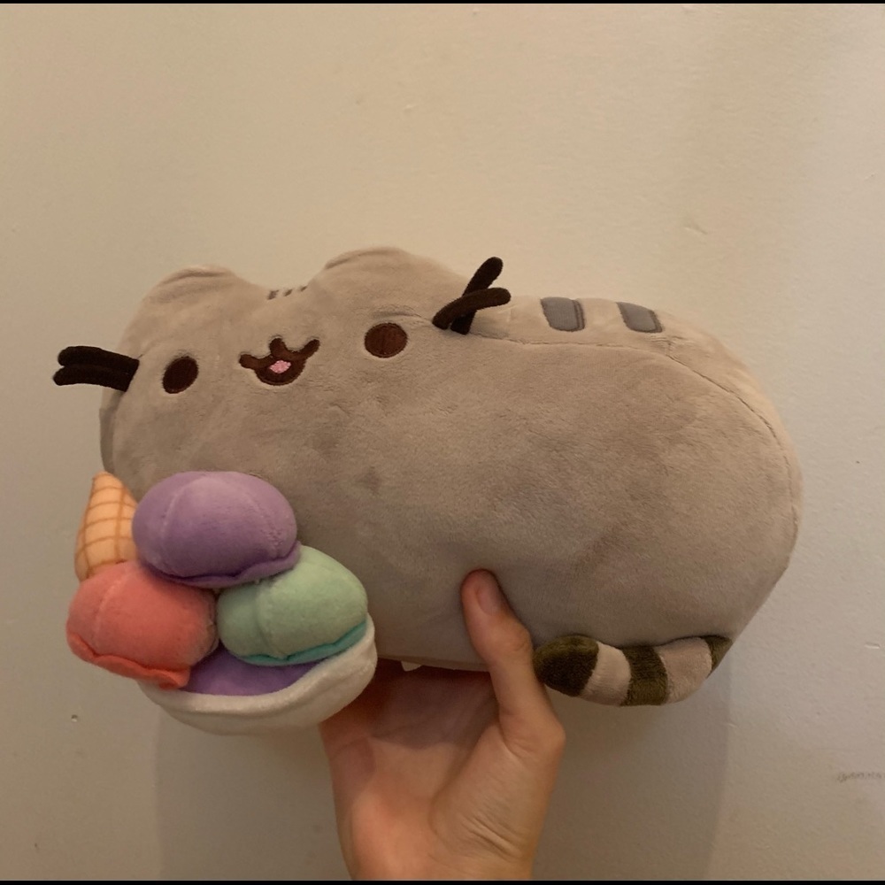 Pusheen with ice cream